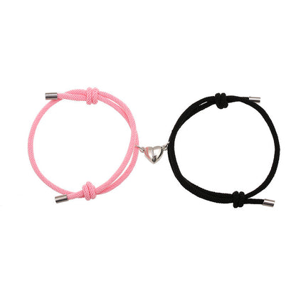 Simple Nylon Love Magnetic Bracelet