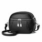 Solid Color Small Round Bag Fashion Multi-pocket Large Capacity Shoulder Crossbody Bags For Women Handbags