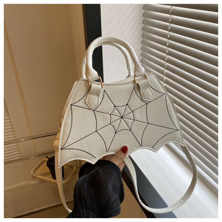 Halloween Spider Web Saddle Bag - Stylish Crossbody Shoulder Handbag with Handle for Women