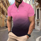 Pixie Gradient Pocket Polo Shirt Men