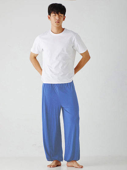 Men's home pants modal thin style loose and comfortable wide leg pants home clothes