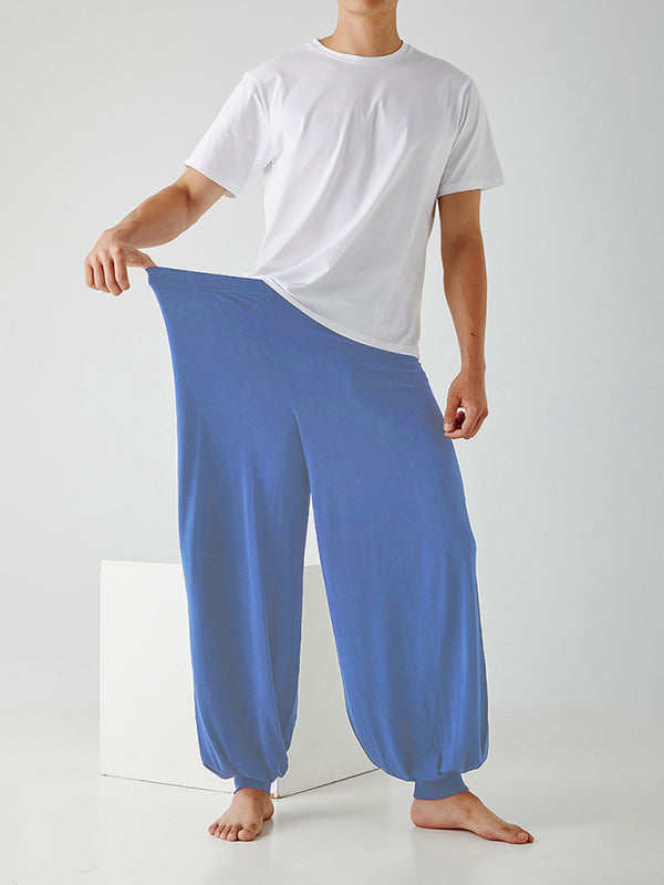 Men's home pants modal thin style loose and comfortable wide leg pants home clothes