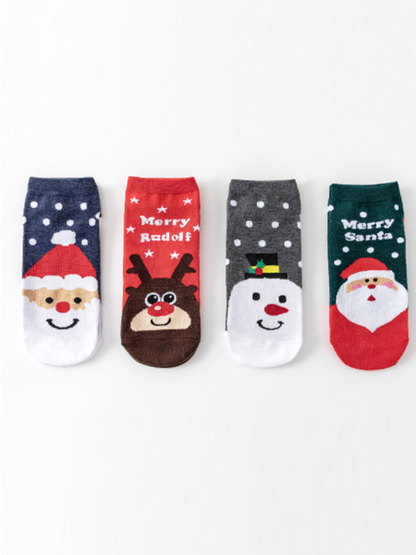 Women's Festive Knit Holiday Pattern Socks