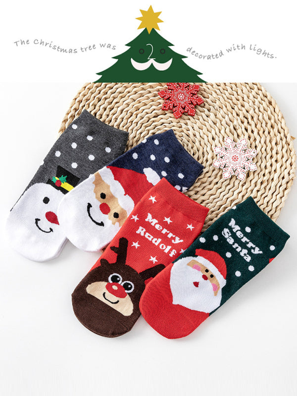 Women's Festive Knit Holiday Pattern Socks