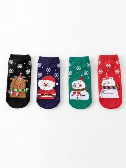 Women's Festive Knit Holiday Pattern Socks