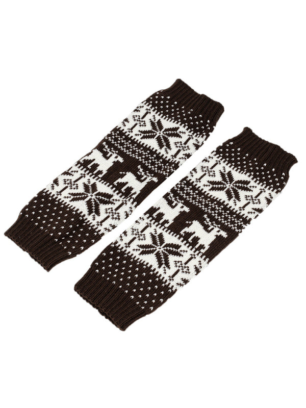 Women's Christmas Snowflake Fawn Foot Cover Pile Pile Socks