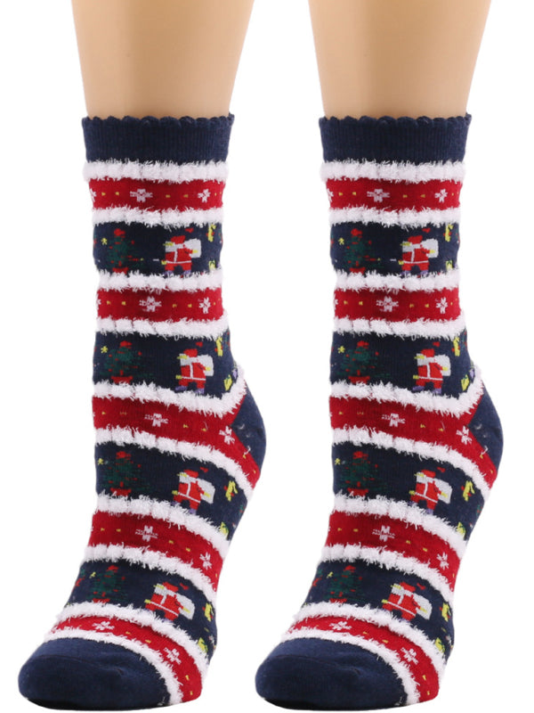 Women's Flower Socks Christmas Socks