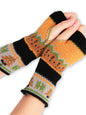 Women's Christmas Tree Thickened Wool Fingerless Knitted Gloves