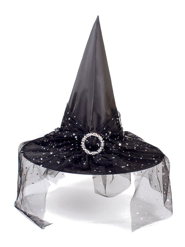 Halloween Hat Witch Party Black Pointed Hat