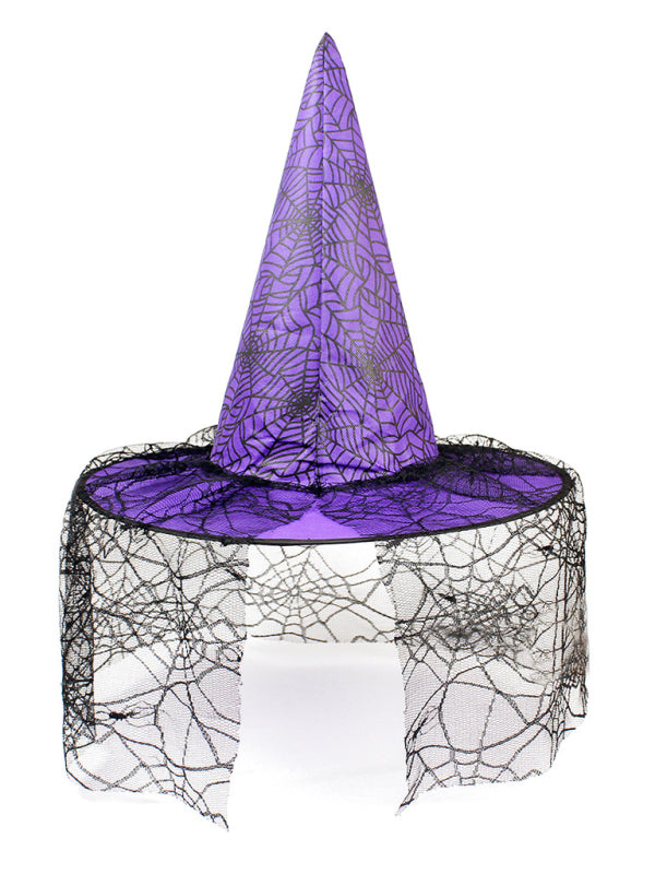 Halloween Hat Witch Party Black Pointed Hat