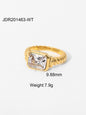 Fashionable zircon ring INS internet celebrity ring pair ring jewelry