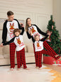 New style fawn letter plaid printed home wear pajamas Christmas parent-child set