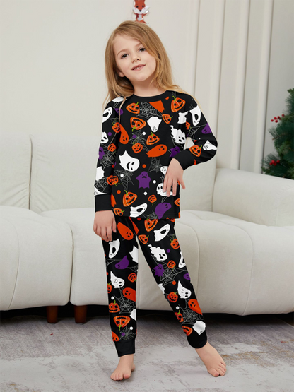 Halloween Bash Party Imp Pumpkin Wizard Printed Set Loungewear