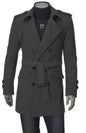 Men's Classic Solid Woolen Knit Long Sleeve Coat