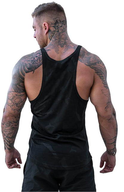 Men's Camouflage Print Breathable Quick Dry Sleeveless Tank Top