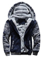 Camouflage sweater men's casual sports cardigan sweater jacket to keep warm