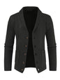 Men's Business Self Design Open Front Cardigan