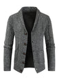 Men's Business Self Design Open Front Cardigan