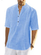 New Arrival Men's Comfortable Casual Linen Shirt With Long Sleeves