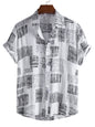 Vacation Floral Men's Casual Short Sleeve Floral Shirt