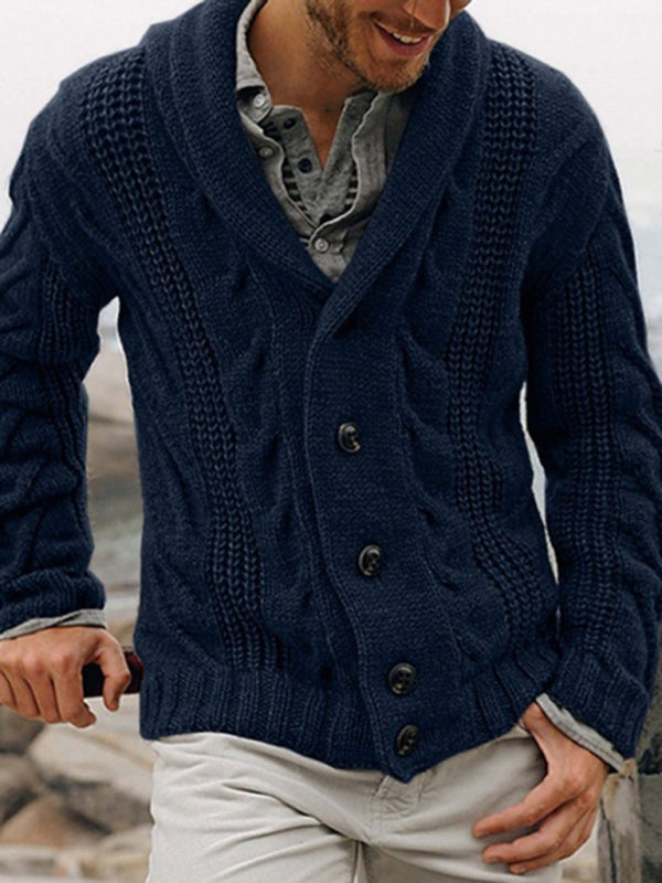 New men's cardigan sweater base sweater large size sweater jacket