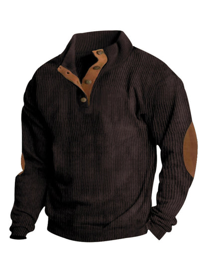 Men's Casual Outdoor Jacket Casual Stand Collar Long Sleeve Sweatshirt