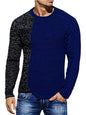 Men's new round neck long sleeve knitted slim sweater