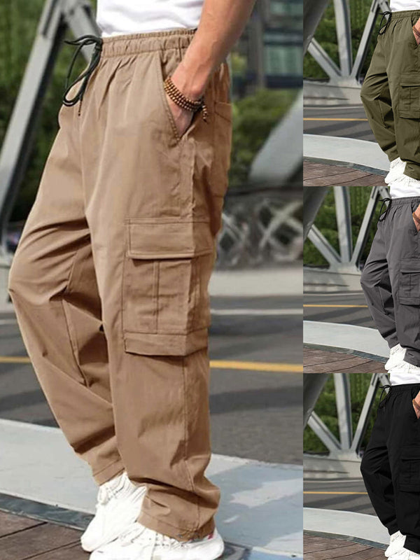 Men's loose straight casual trousers