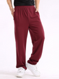 New men's casual straight solid color loose trousers