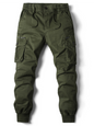 Men's casual solid color cargo pants