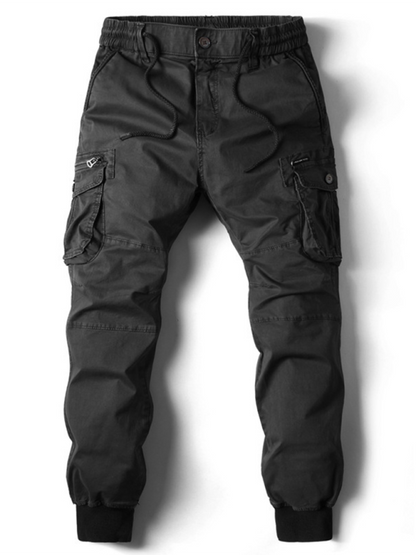 Men's casual solid color cargo pants