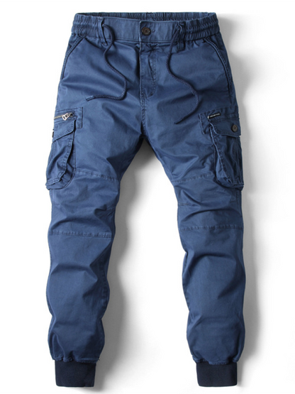 Men's casual solid color cargo pants