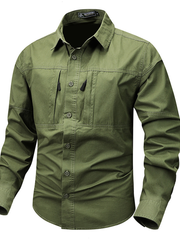 Workwear lapel casual shirt