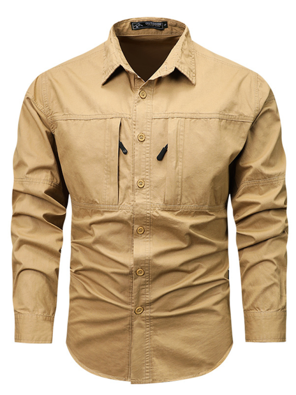 Workwear lapel casual shirt