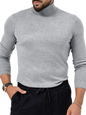 Simple base shirt high collar long sleeve T-shirt