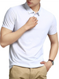 Men's high elastic non-marking ice silk lapel short-sleeved quick-drying polo shirt