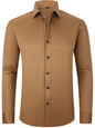 Men's non-iron wrinkle-resistant long-sleeve shirt