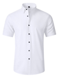 Men's non-iron wrinkle-resistant short-sleeved shirt