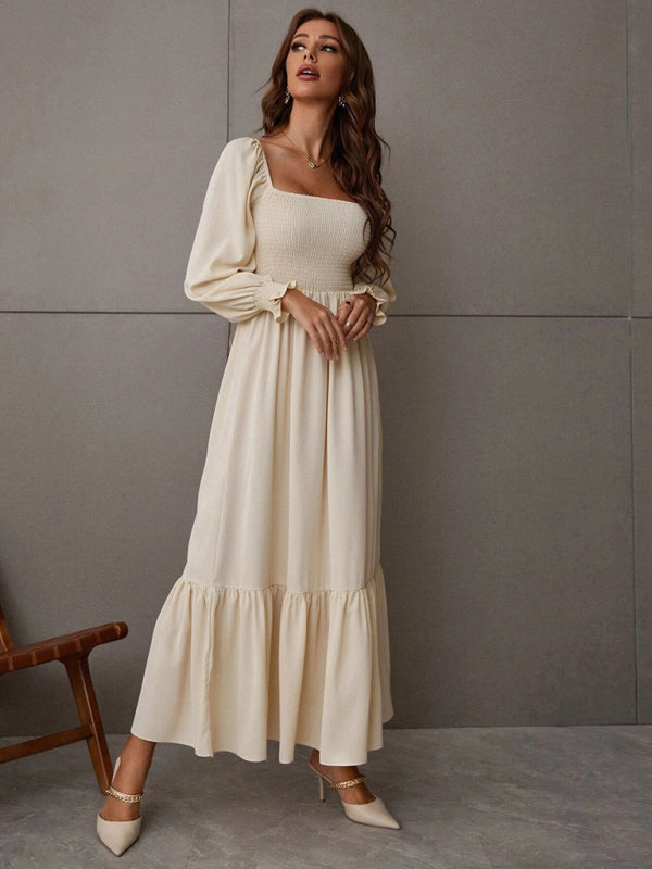 Square Neck Sleeveless Maxi Dress