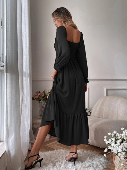 Square Neck Sleeveless Maxi Dress