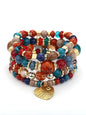 Bohemian Ethnic Multilayered Bracelet Crystal Beaded Women's Bracelet