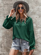 Women's Elegant Lace Stand Collar Puff Sleeve Shirt