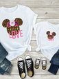 New Mama and Mini Family printed short-sleeved T-shirt (children's version)