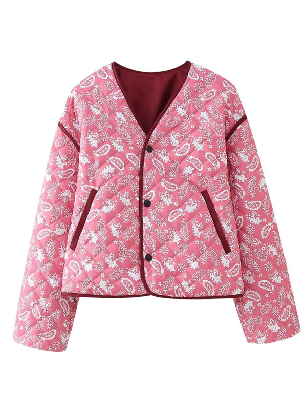 Street Fashion Casual Printed Cotton Jacket