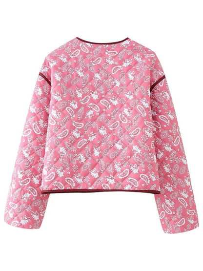 Street Fashion Casual Printed Cotton Jacket