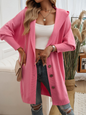 Casual Loose Cardigan Button-Down Hooded Sweater Jacket