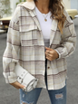 Loose Cardigan Jacket with Detachable Hoodies Ladies Shirt Jacket