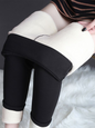 Plush tights warm pants lamb fleece thickened stretch leggings