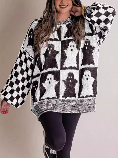 Halloween Loose Crew Neck Sweater