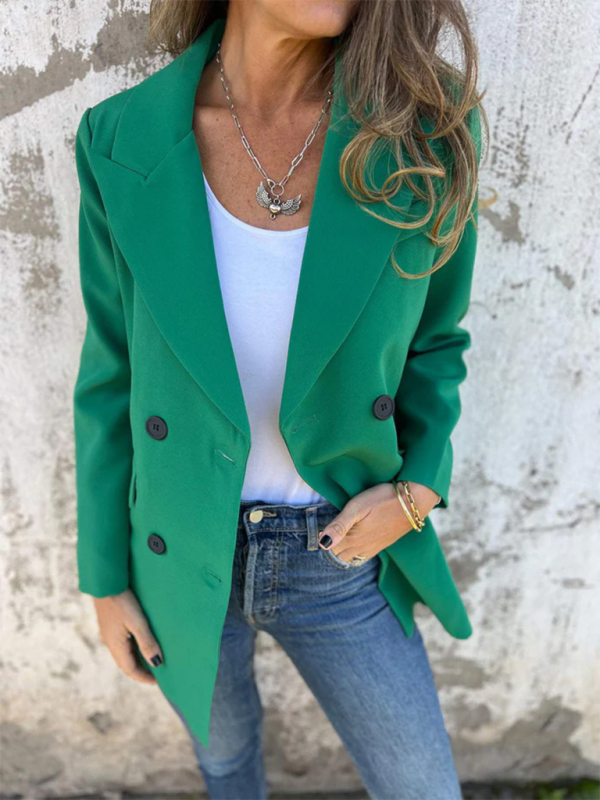 Solid Color Fashion Long Sleeve Blazer